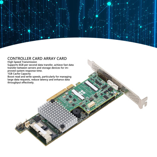 1G Cache PCIe x8 RAID Controller Card for SAS Expansion, Laptop Computer 2