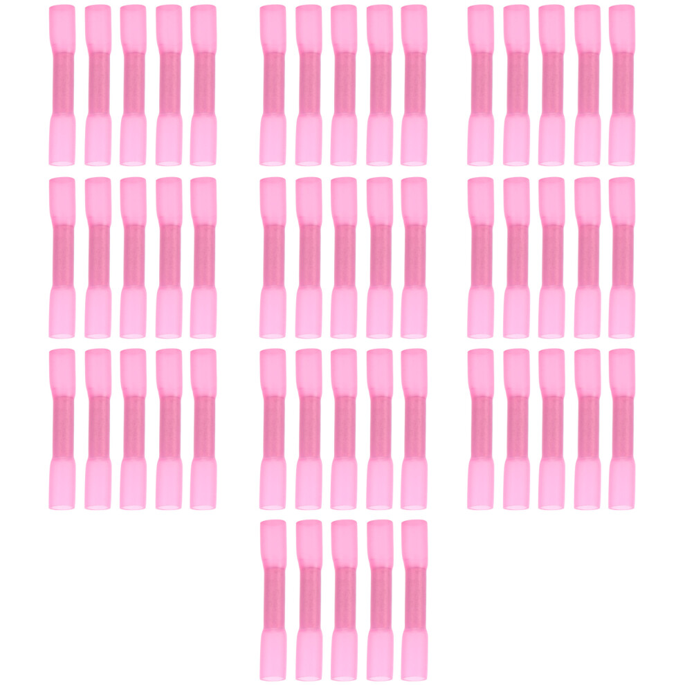 50Pcs Heat Shrink Terminals Butt Connectors Kit