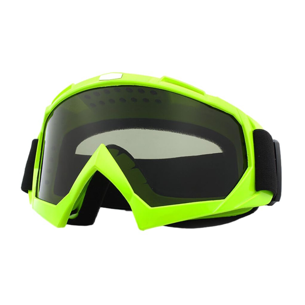 Motorcycle Goggles Glasses Durable Lightweight Pc Motocross Eyewear Non-Sliding Green Black For Off-Road Riding Green,Black 6038364145833