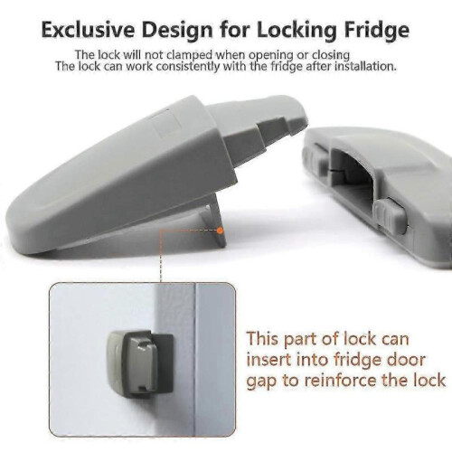 Refrigerator Lock, Fridge Freezers Door Lock with Strong Adhesive 2