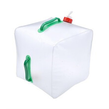 10L 20L Portable Camping Water Bag Leakproof PVC Water Container with Faucet Folding Water Dispenser Outdoor Use