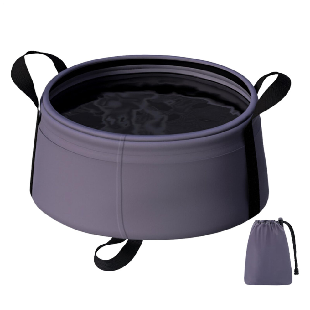 Collapsible Bucket 8.5L, Portable Camping Wash Basin, Leakproof Eco-Friendly Folding Water Container, High-Capacity Design-image-OPC-PKC9D9Z-NEW