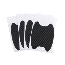 Universal Carbon Fiber Door Handle Film Stickers for Car Protection, 4Pcs Grip Cup Covers, Durable and Stylish Accessory