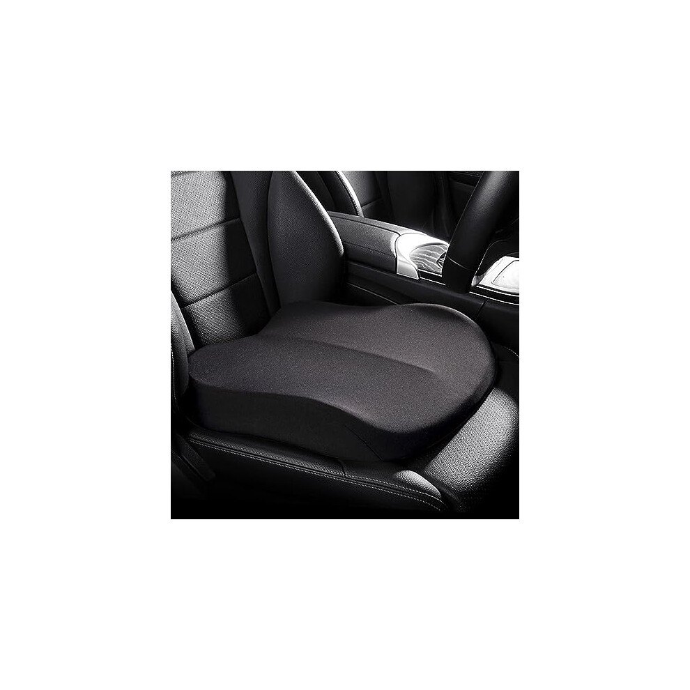 Booster Car Seat Cushion, Non-Slip Height Elevation Seat Booster For Cars, Wheelchairs, And Office Chairs, Black 6038364146458