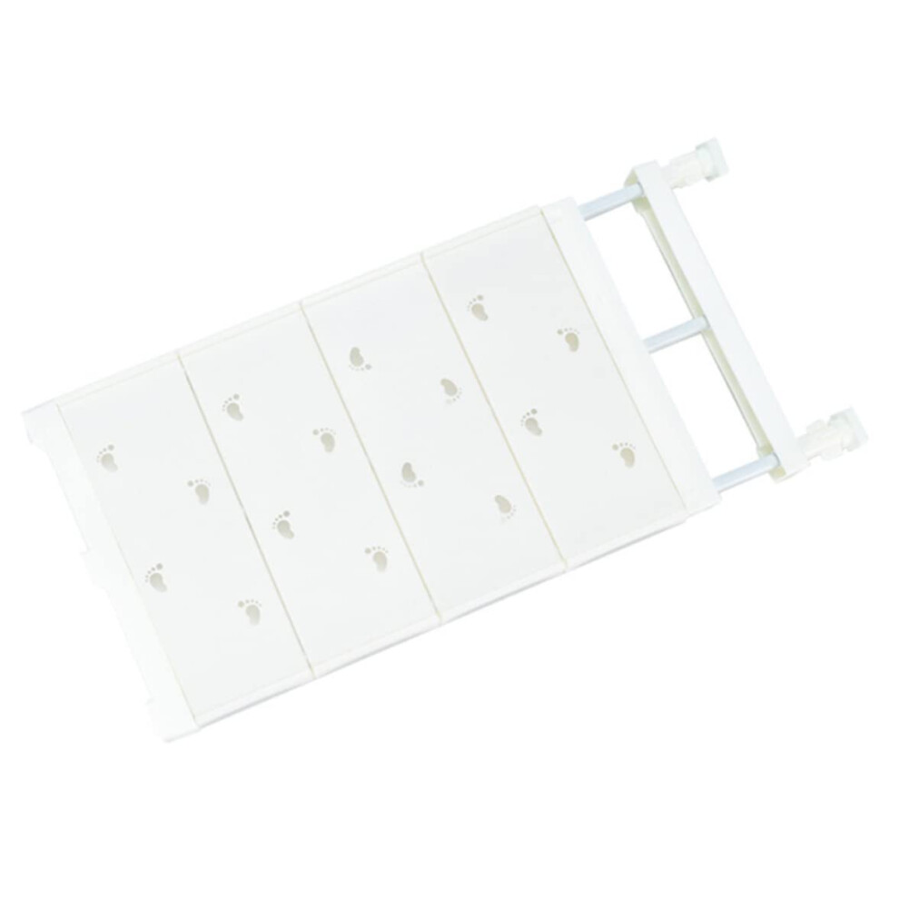 Closet Shelf Wardrobe Storage Rack 48-75cm Retractable Airing Cupboard Organizer White 24cm Wide for Kitchen Bookcase-image-OPC-PKC9DKC-NEW