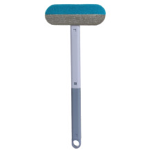 Dog Hair Remover Brush With Handle - Reusable Pet Lint Cleaning Tool for Clothes, Furniture, Rugs, and Vehicle Use