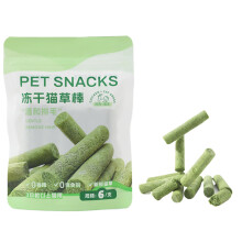 Cat Grass Treats - Natural Freeze Dried Chicken Chew Sticks for Teething, Oral Care, and Appetite Boosting for Kittens and Cats