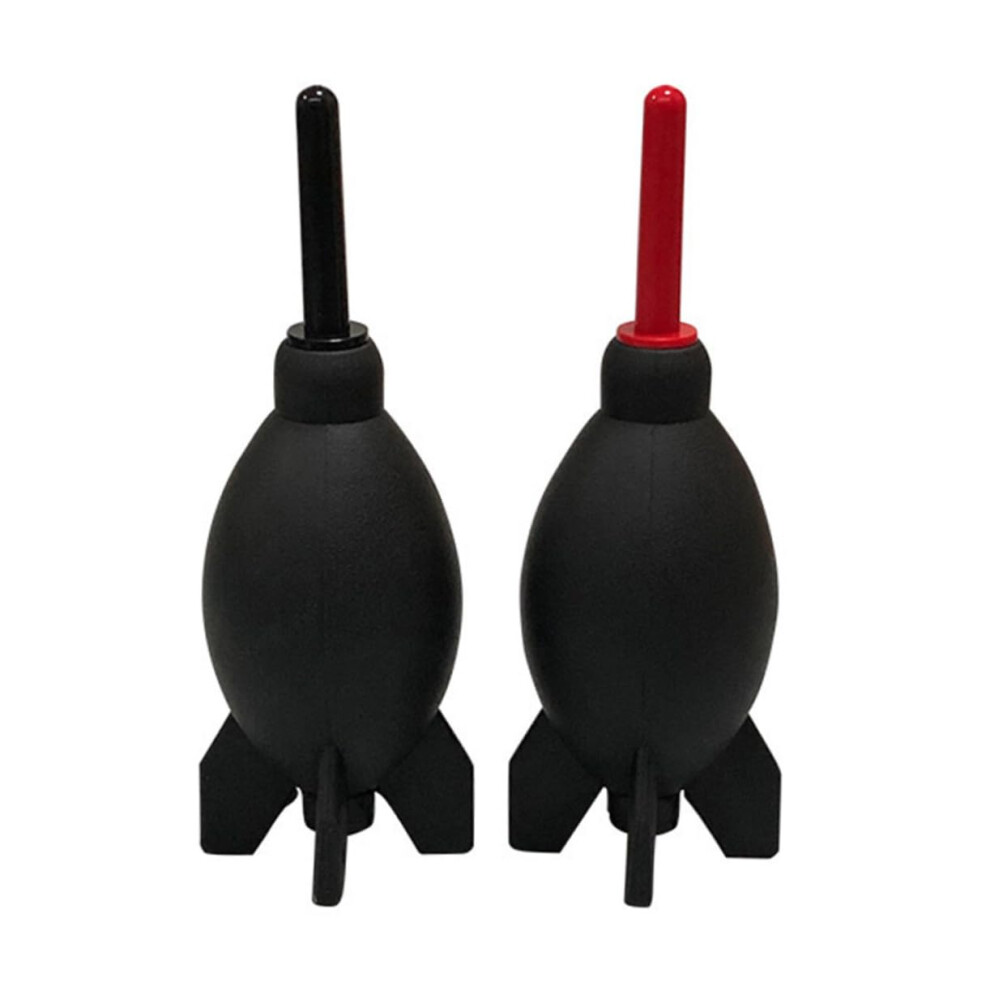 Dust Cleaning Air Blower Set - Portable Electric Vacuum Squeeze Pump Duster Cleaner, Mini Refillable Handle, 2Pcs Red 6447073468025