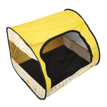 Enclosed Cat Playpen 70x55x45cm Foldable Indoor Outdoor Durable Plastic