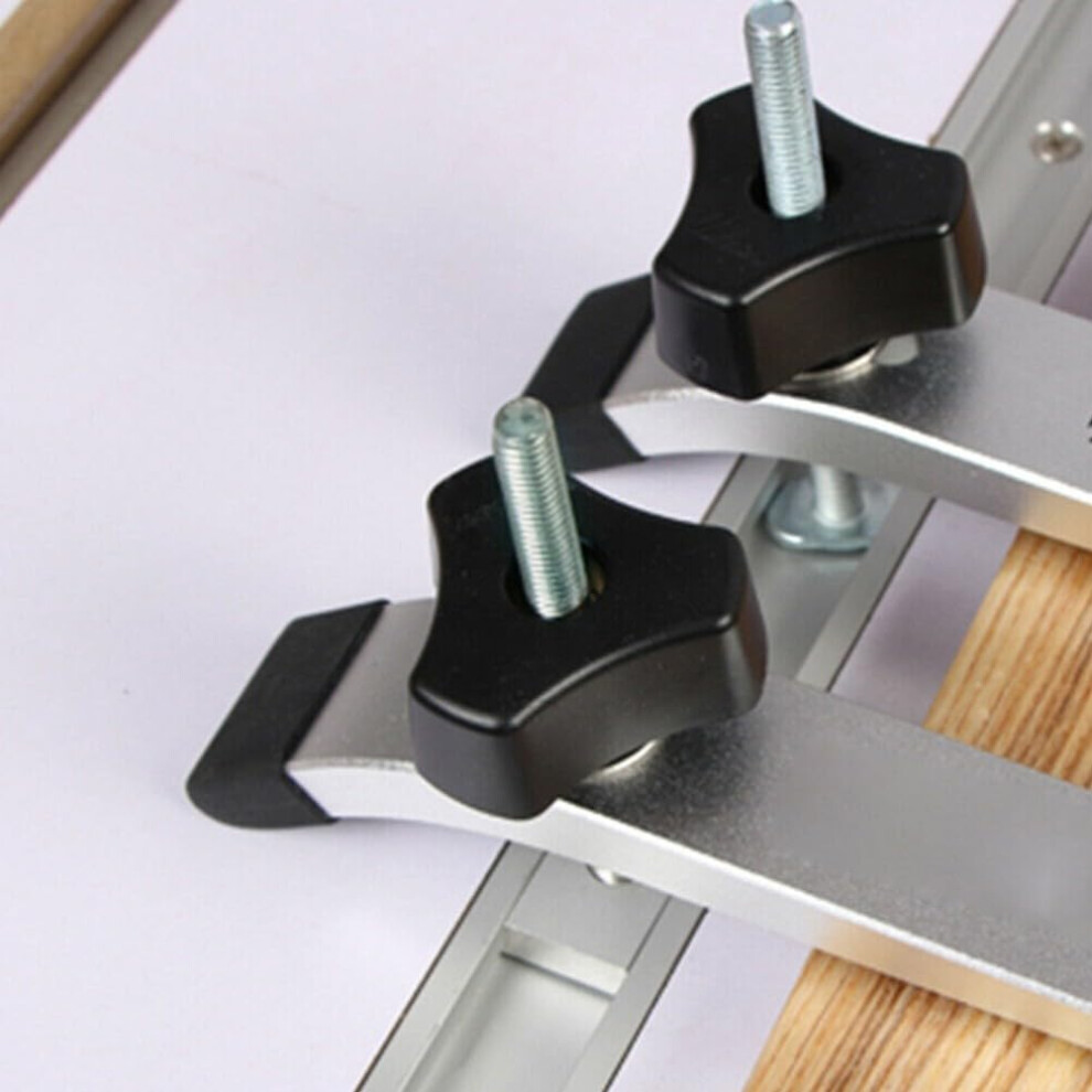 T Slot Clamps With M6 Bolts And Knobs For Woodworking Jigs, Adjustable Steel Clamping System For Precision Projects 6038364147110
