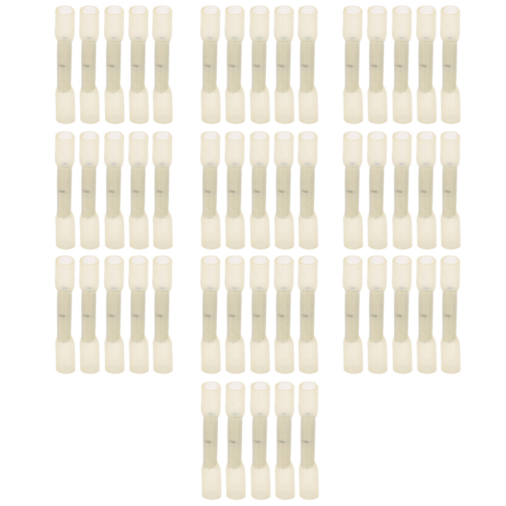 50Pcs Heat Shrink Terminals Butt Connectors Kit