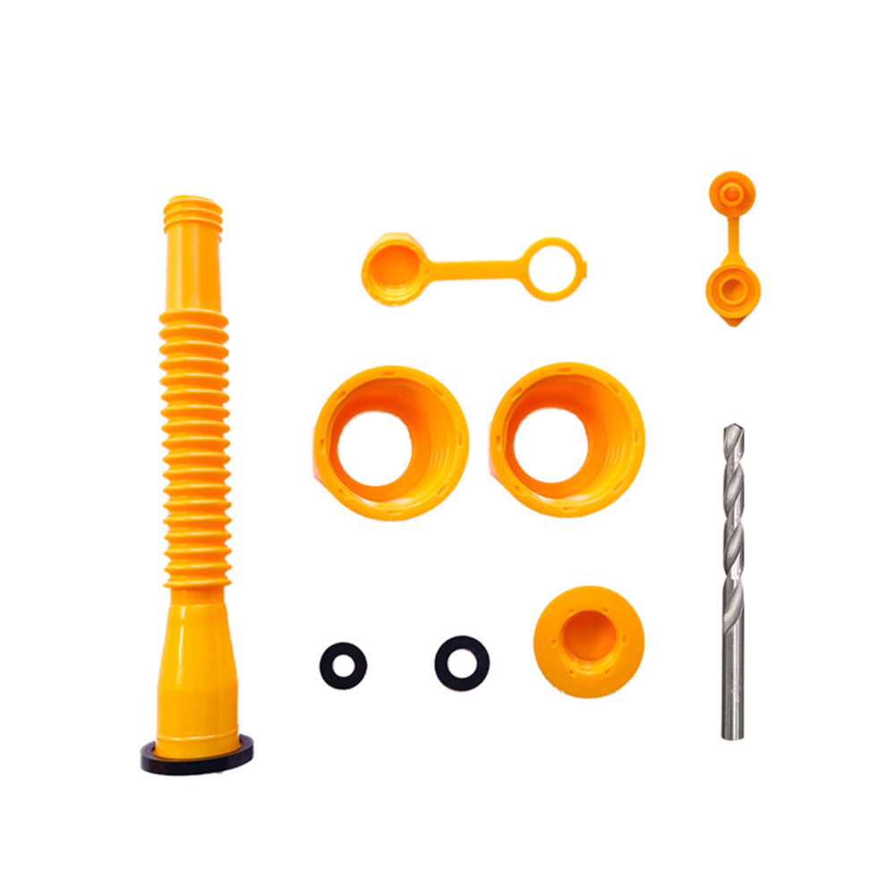 Gas Can Spout Replacement Kit For 1/2/5/10 Gallon Gas Cans No-Spill Yellow 9351346691171