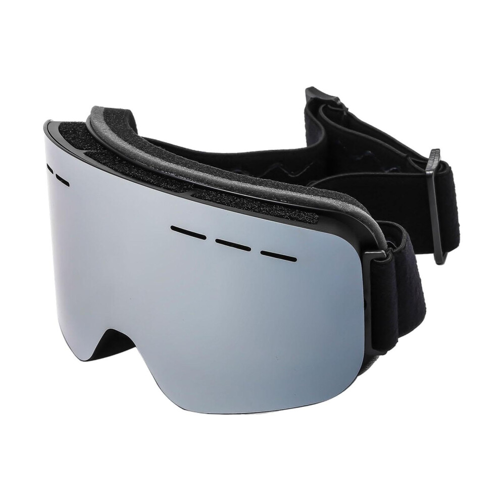 Ski Goggles Snow Glasses For Adults Frame Uv Protection Anti-Fog Winter Sports Eyewear For Skiing And Snowboarding Black