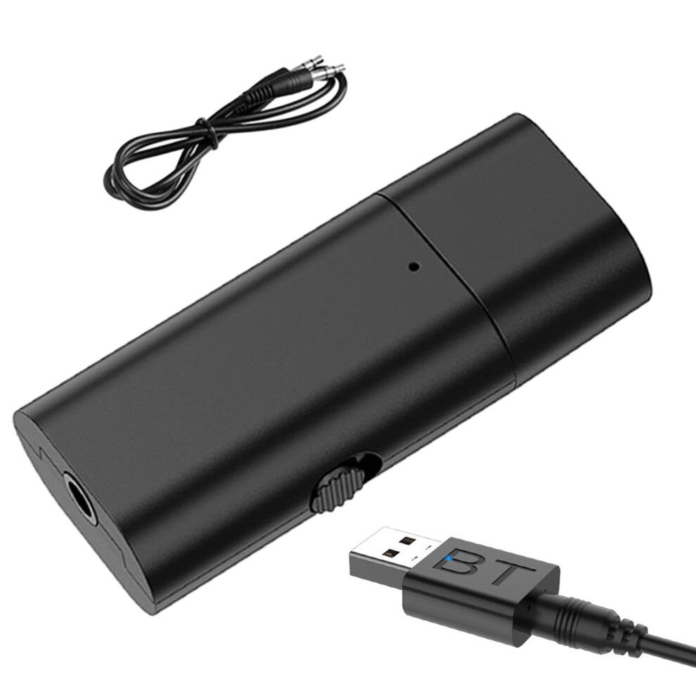 Usb Audio Receiver - Lightweight 2-In-1 Bluetooth Transmitter Receiver, Low Latency Aux Adapter For Hands-Free Calls Bt900 9084446758535