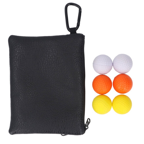 6Pcs Golf Balls Set 3 Colors Textured Surface