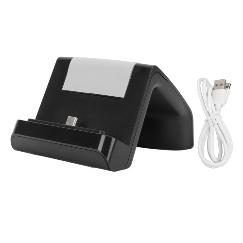 Dock di ricarica per Switch Lite con indicatore LED e supporto per striscia luminosa Nero 1