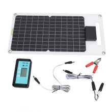 100A 12V/24V Solar Charge Controller & 50W Monocrystalline Panel