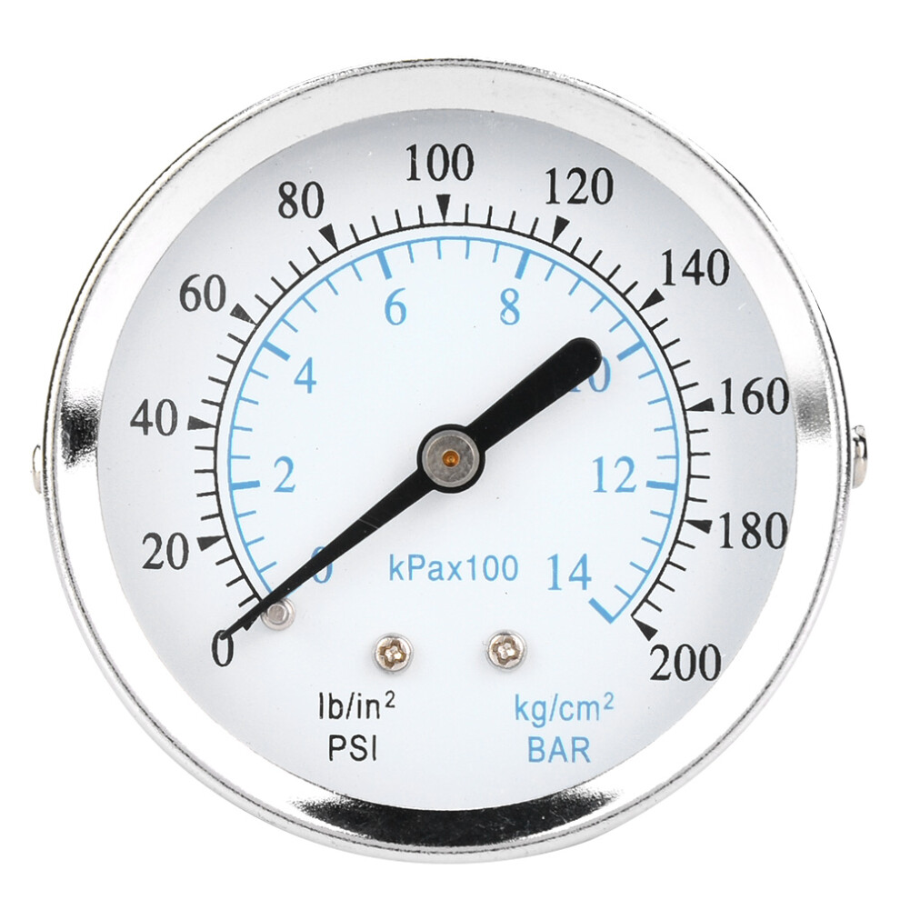 0-14kg/cm 0-200psi Dual Scale Pressure Gauge