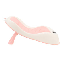 Baby Bath Support with Thermometer Pink, 52x27cm, Portable & Anti Slip
