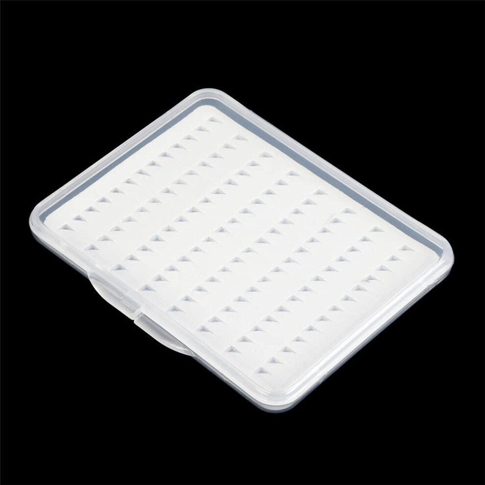Fly Fishing Box Lightweight Foam Jig Storage Box Transparent Fishing Tackle Organizer for Nymph Buzzer Trout Flies-image-OPC-PKC9HCY-NEW