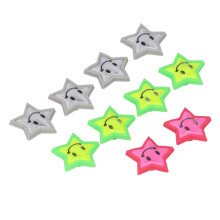 10PCS Colorful Reflective Bike Wheel Spoke Clips, Cute Star Attachments for Kids