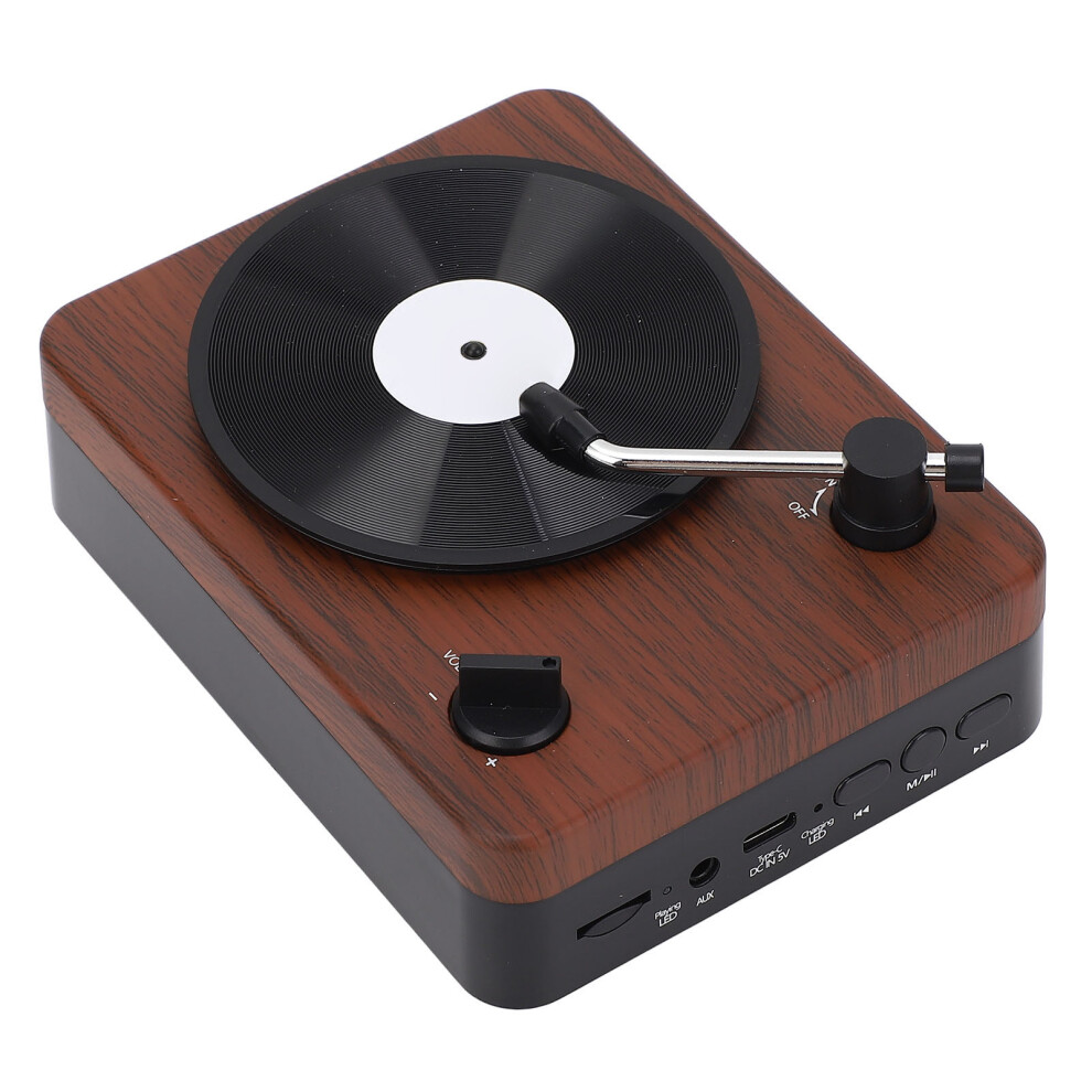 Vintage Record Player Bluetooth Speaker, 1200Mah, 132X102x57mm 8761346693852