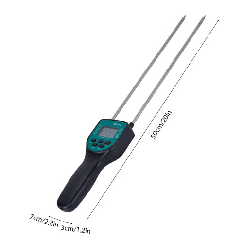 Heu-Feuchtigkeitsmesser Doppelstangen-Sensor 5073 cm LCD 1