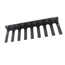 Heavy Duty Steel Wall Mount Baseball Bat Rack Holds 16 Bats Black 420x127x50mm