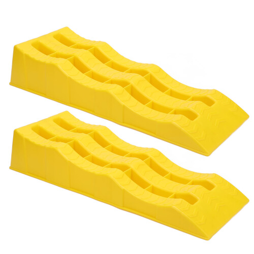 2PCS Automotive Leveling Ramp 7716LBS Capacity 3 1