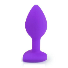 Anal Butt Plug Soft Silicone Massager Vibrator for Couples, Expandable Bullet Design, Flexible and Waterproof, 4 Inch