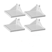 Corner Shelf for Grow Tent with Versatile Mounting Kit, Easy Install for 4 Poles, White 4-Inch Size