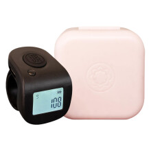 Counter Clicker Counter Waterproof LED Display Handheld Pitch Counter with Ring Design for Sports Home Black