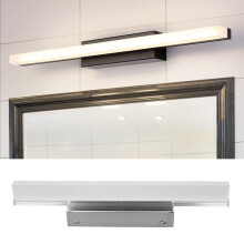 Barra de luz LED para tocador 3000K-6000K, 40cm, plateado