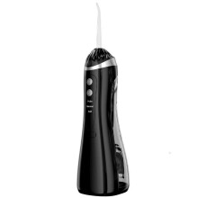 Water Flosser Wireless 4-in-1 Black Dental Care Device with Rechargeable Battery and Compact Design