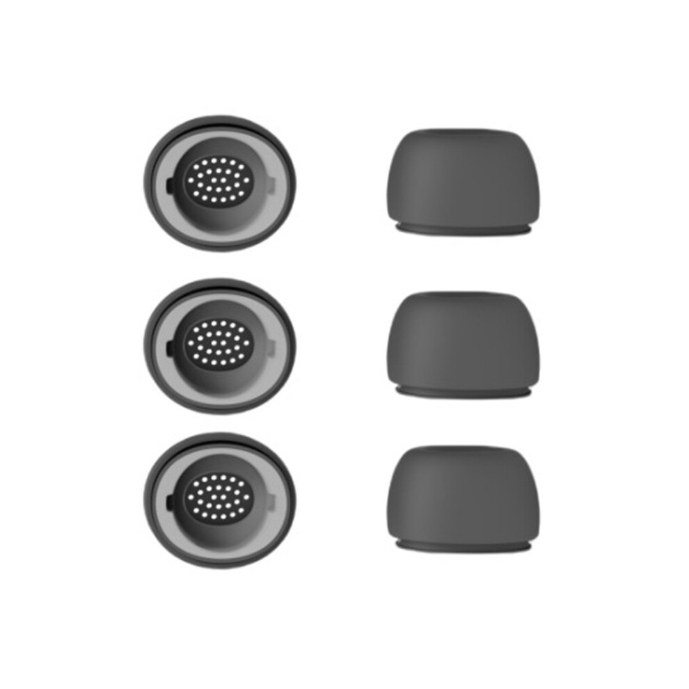 Black Superior Sound Quality Silicone Eartips For Buds- Small