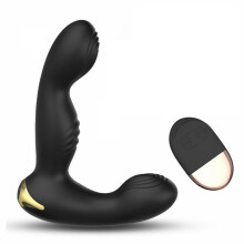 Anal Butt Plug Wireless Remote Control Vibrating Massager USB Rechargeable Silicone Adult Toy for Anus Stimulation