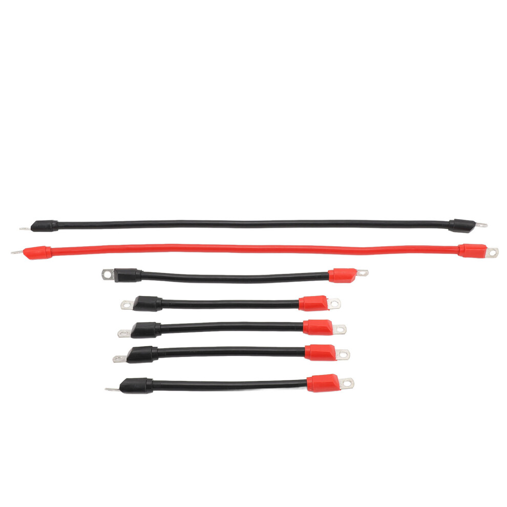 7Pcs 4 Gauge Copper Golf Cart Battery Cables Kit For Dc/Ac 36V-48V 7671346696665