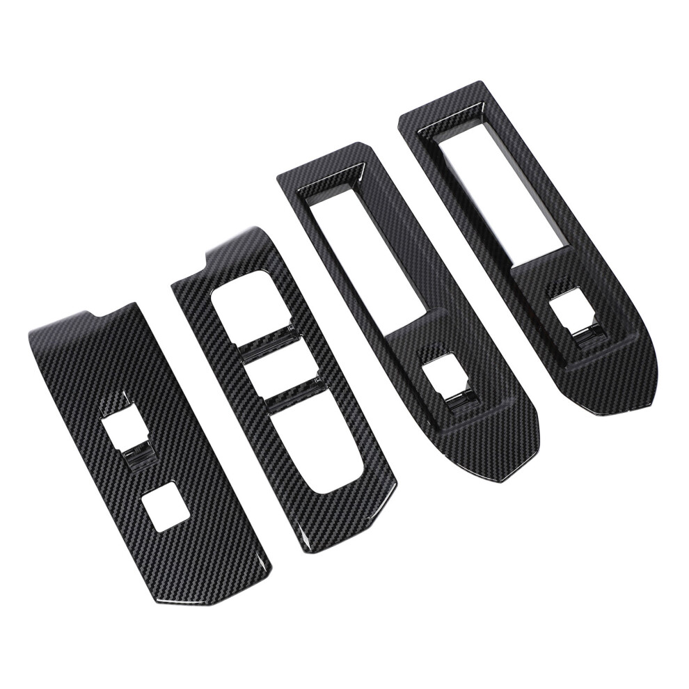 4Pcs Carbon Fiber Style Window Switch Panel Trim For Tacoma 2024 9321346696902