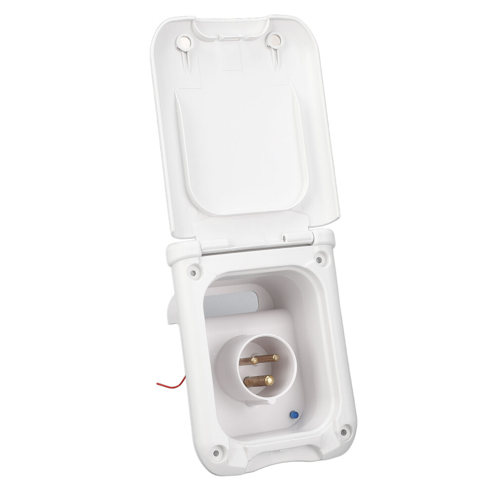 Waterproof 3-Core Power Inlet Receptacle For Rv Motorhome Trailer 16A 8441346697202