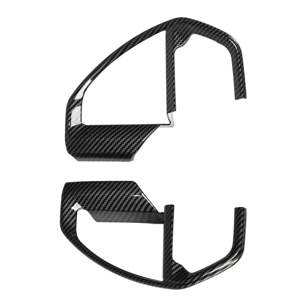 2Pcs Carbon Fiber Color Steering Wheel Button Frame Cover For Tacoma 2024 8761346697287