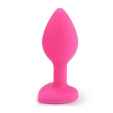 Anal Butt Plug Soft Silicone Massager for Couples, Expanding Bullet Vibrator, Flexible Design, 4-Inch Size