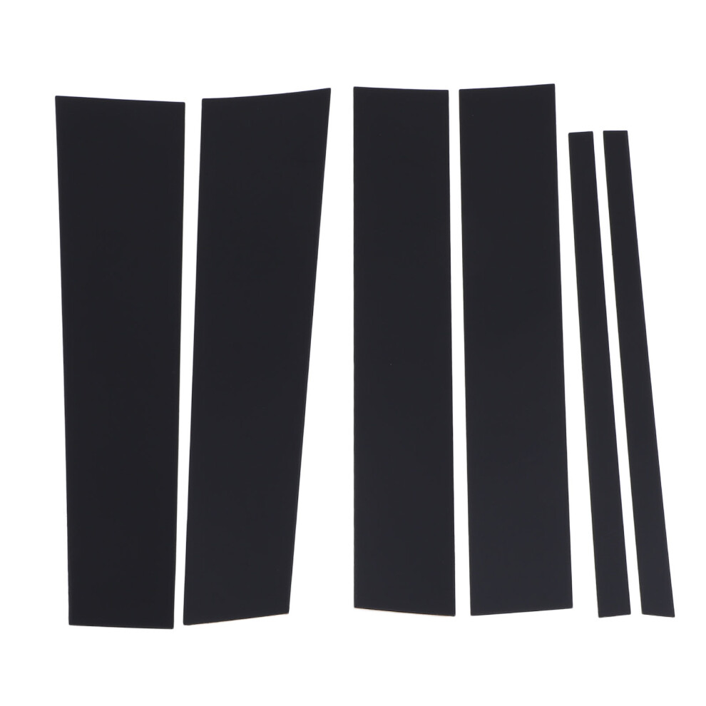 6Pcs Pillar Post Cover Trim Mirrored Finish Black 8320539907512