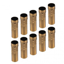 10Pcs E14 Metal Tube for Candle Lamp Holder Lamp Base Lighting Accessories 25x80mm
