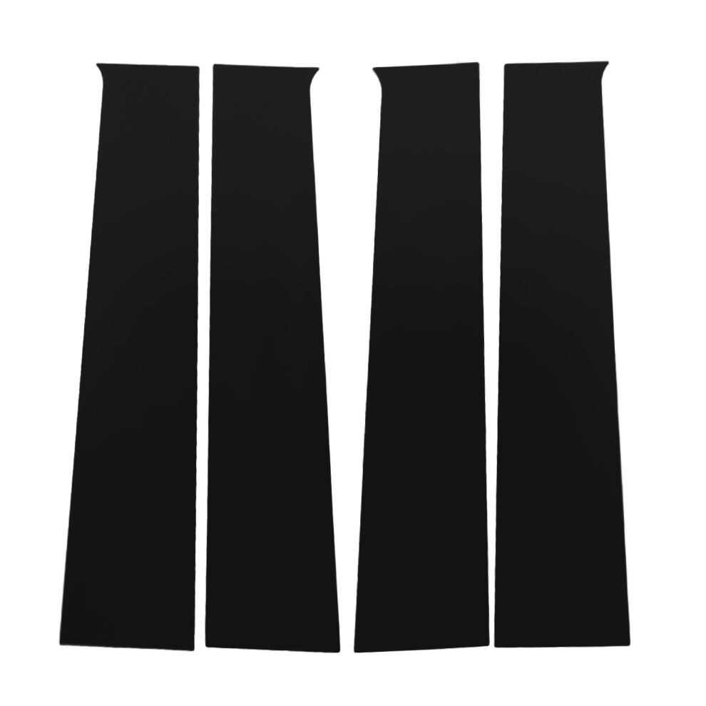 4Pcs Pillar Post Trim High Strength Pc Gloss Black 8320539907789