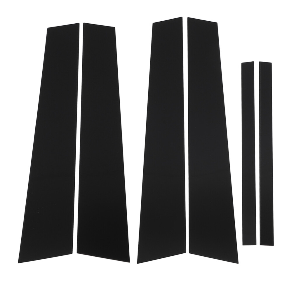 6Pcs Door Window Pillar Posts Cover Gloss Black 8320539907970