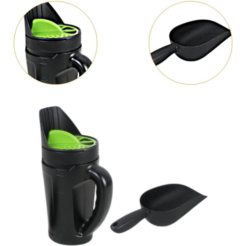 Hand Spreader Shaker Handheld Dispenser for Garden De-Icer Ice, Adjustable Opening, Durable Plastic, Easy Grip Handle 1