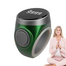 Finger Counter | 4 Digit Electronic Tally Counter for Prayer, Meditation, and Relaxation, Portable Green Clicker