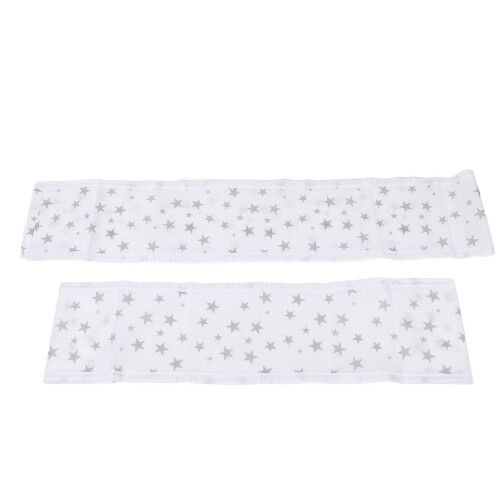 2pcs Breathable Mesh Baby Crib Liner Soft Anti-Fall Cot Bumper 2