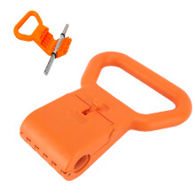 Adjustable Orange Kettlebell Handle for Indoor Outdoor Gym Fitness Training