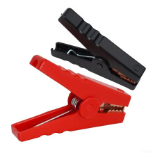 Heavy Duty Insulated Battery Clamps 100A Pack of Two for Alligator Clip Connectors Compatible with Automotive Use
